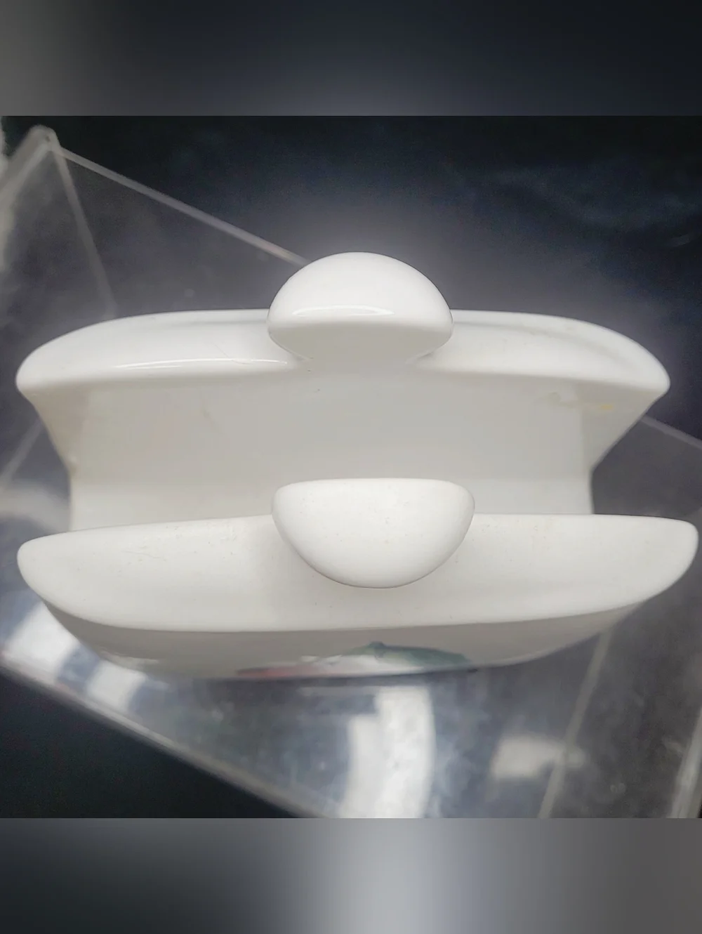 1990s Jay Import/CorningWare Fruit Basket Ceramic Napkin Holder