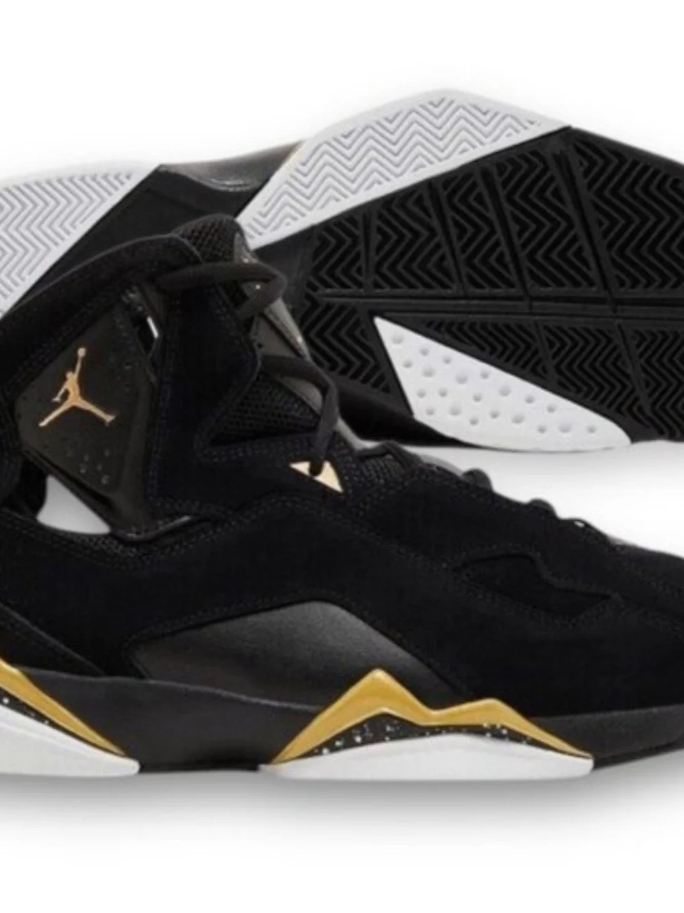 Air Jordan True Flight Black Gold Sneakers 42964072 NWT