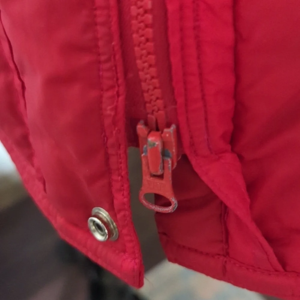 Vintage Swan Brand Down Full Zip Hooded Puffer Jacket