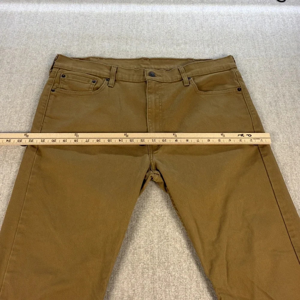 Levi's Jeans 513 Men Size 38x30 Straight Leg Brown Stretch Denim Classic