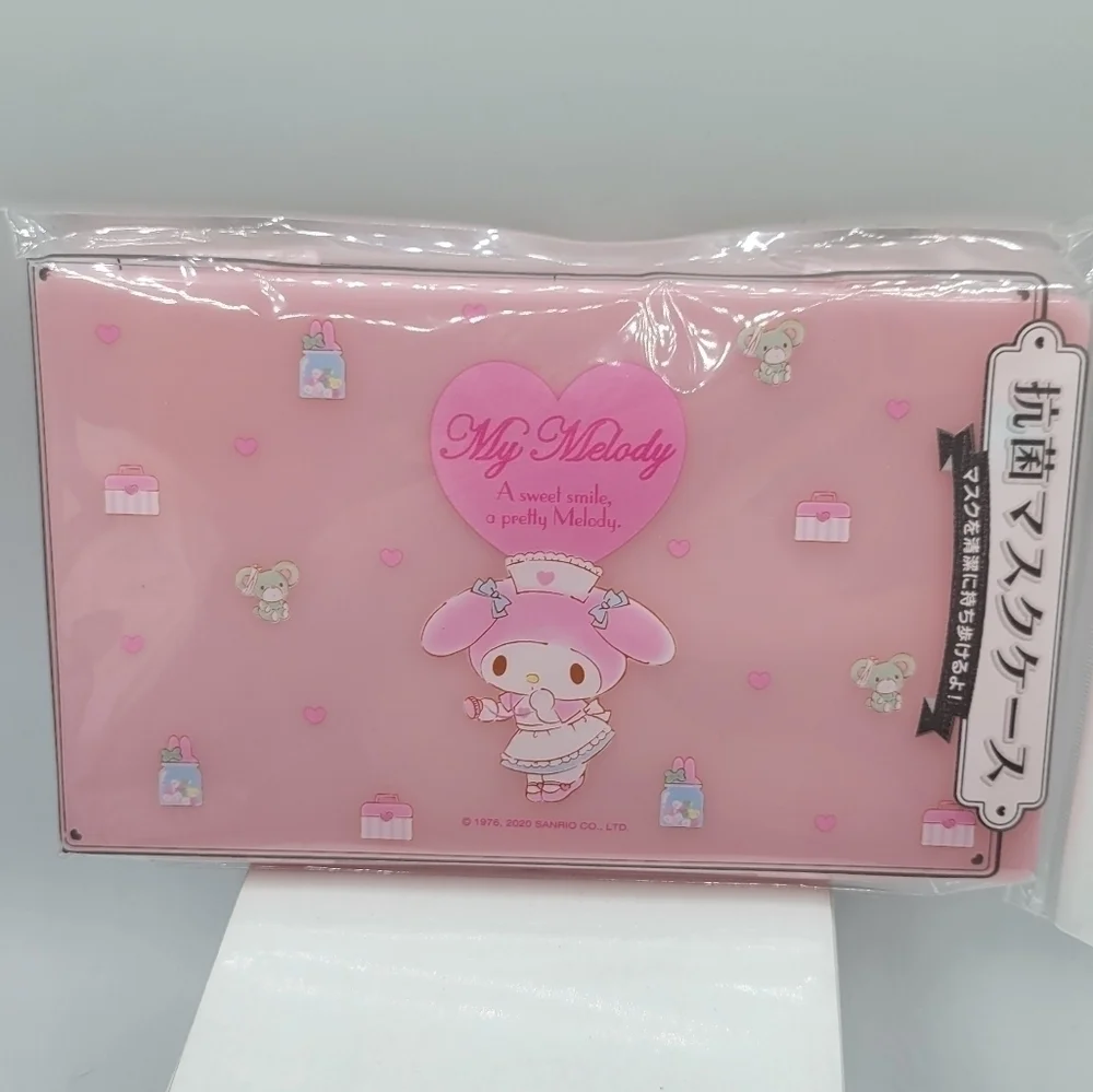 Sanrio My Melody plastic face mask storage Travel case