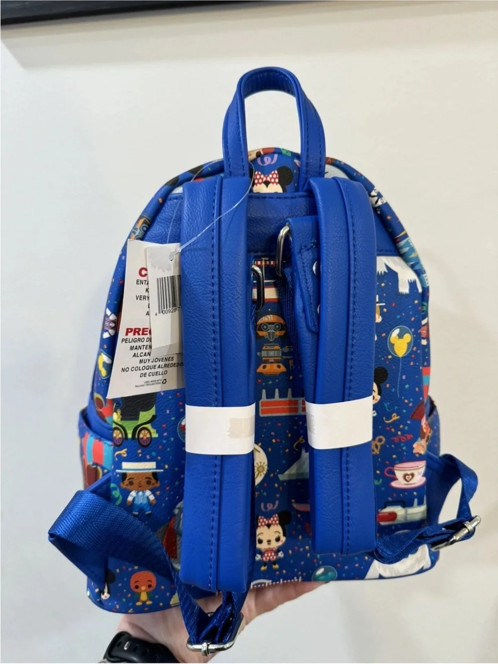 Disney Blue Kids Backpack and Wallet Set with Character Print