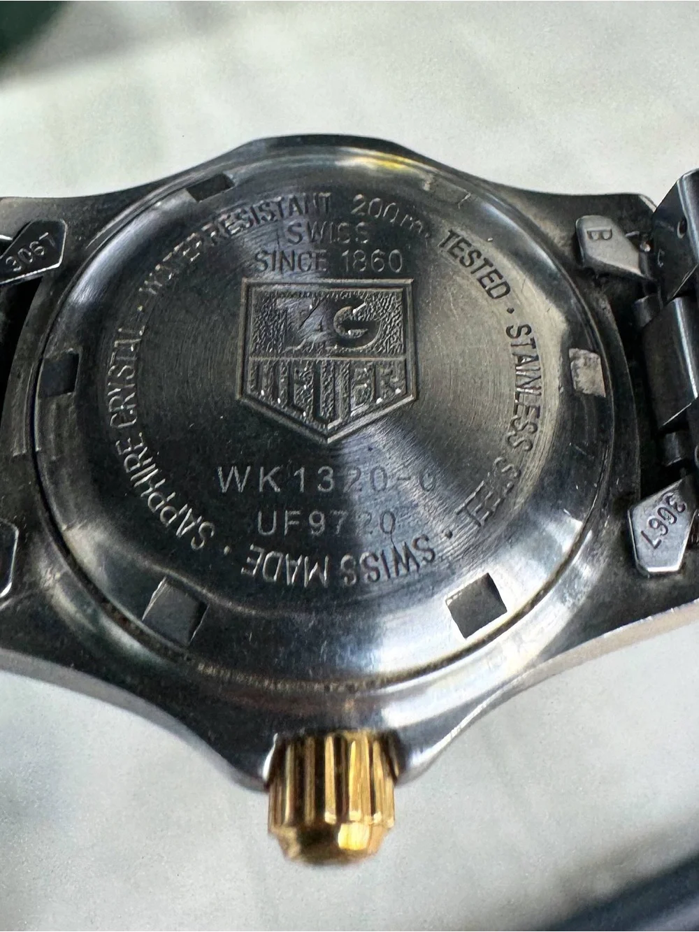 TAG Heuer Ladies Watch Two Tone Steel Professional 27mm WK1320-0 Silver Dial
