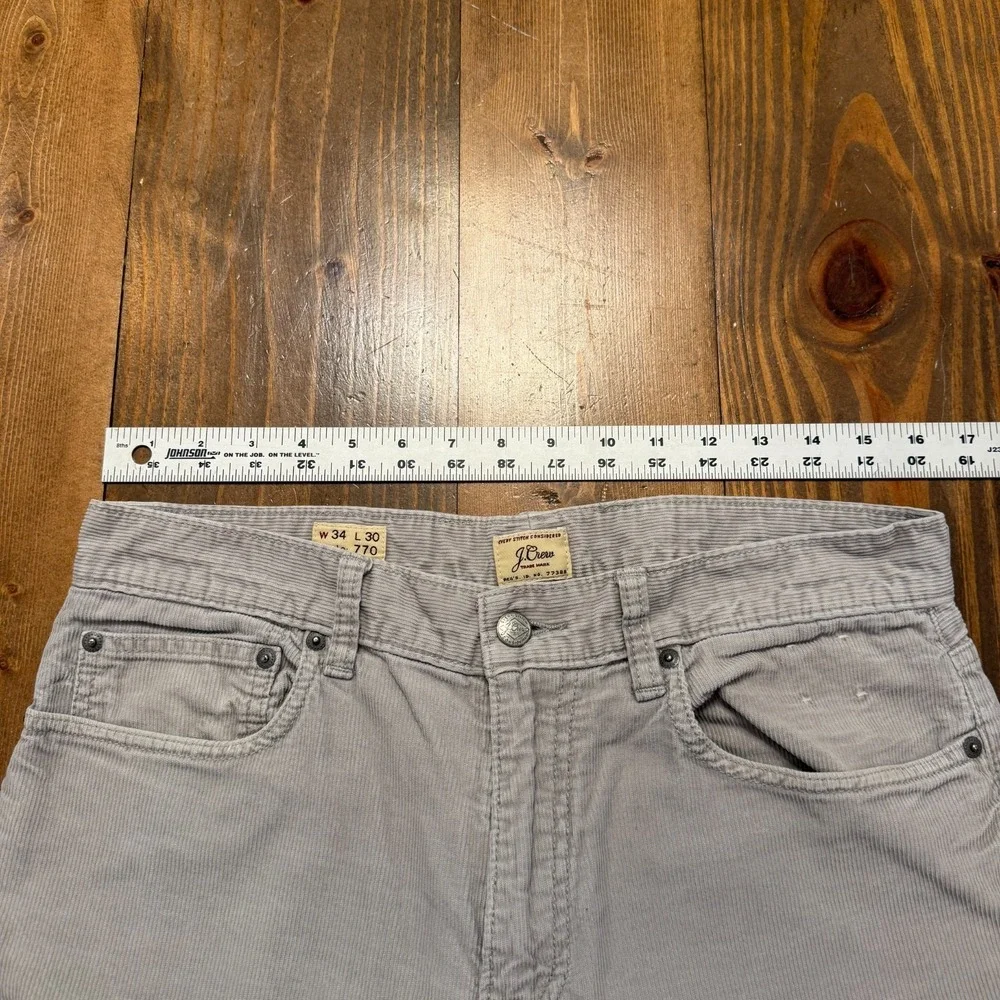 J. Crew gray corduroy