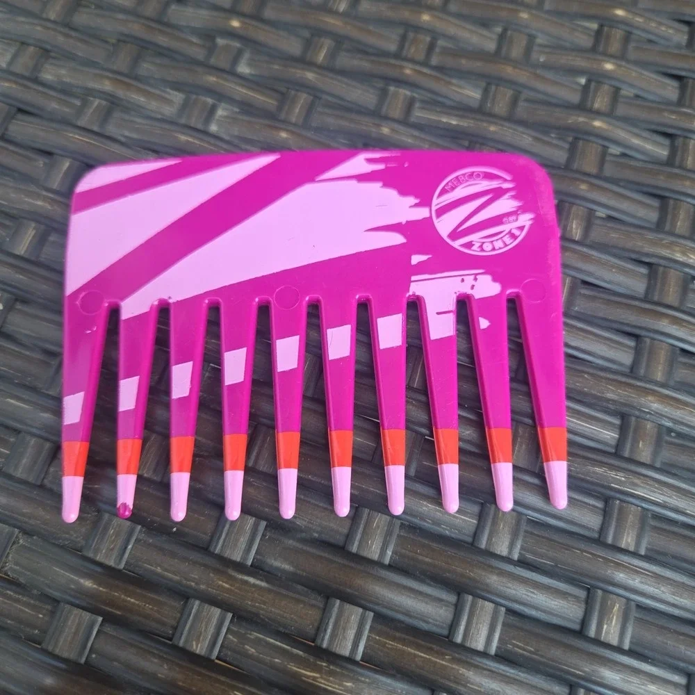 Mebco Pink Twice Dipped Volume Comb Vintage 1980s Retro Mini