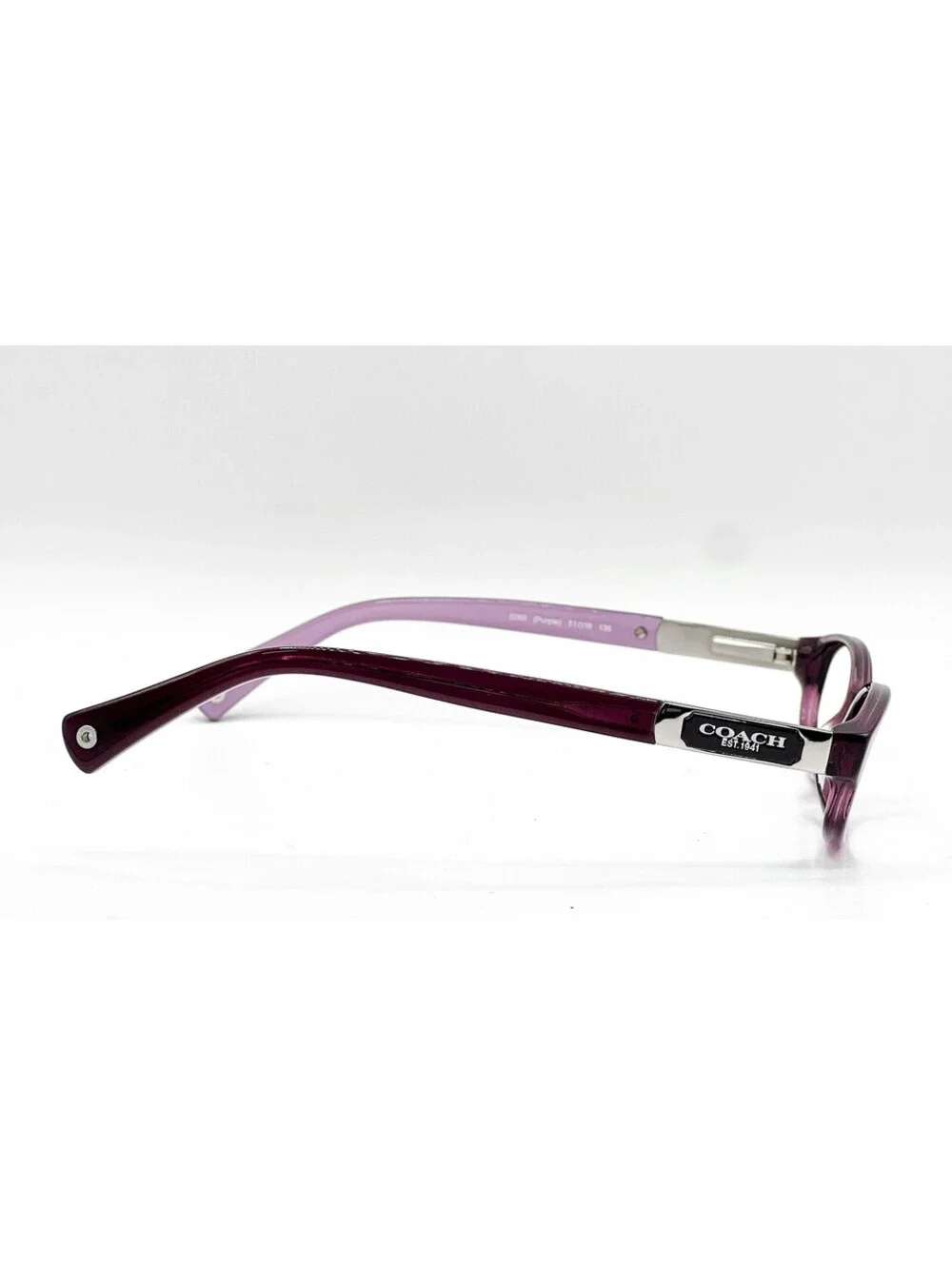 Coach HC 6037 5069 Crystal Purple Oval Authentic Eyeglass Frames 51-16