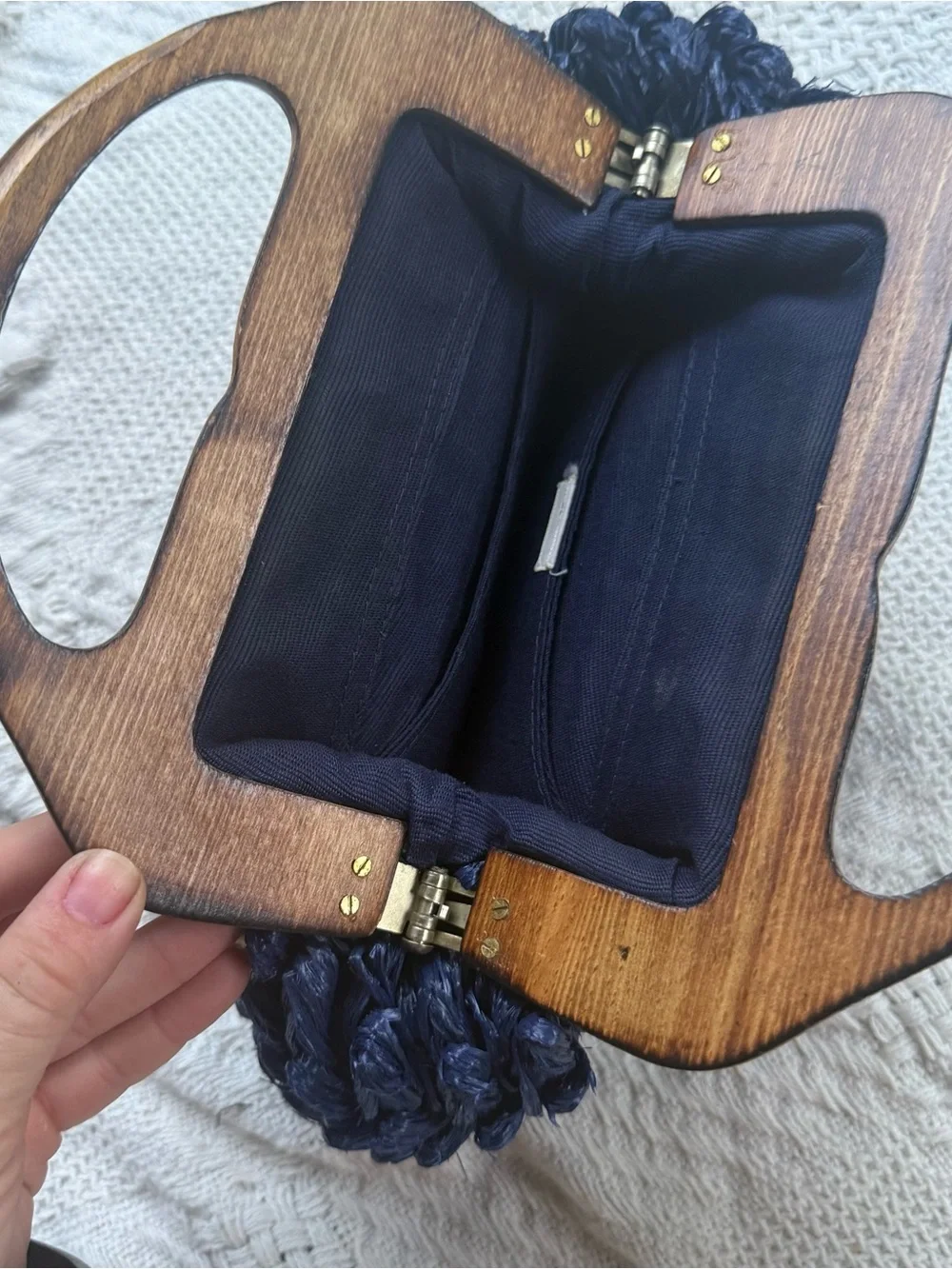 Vintage stylish navy