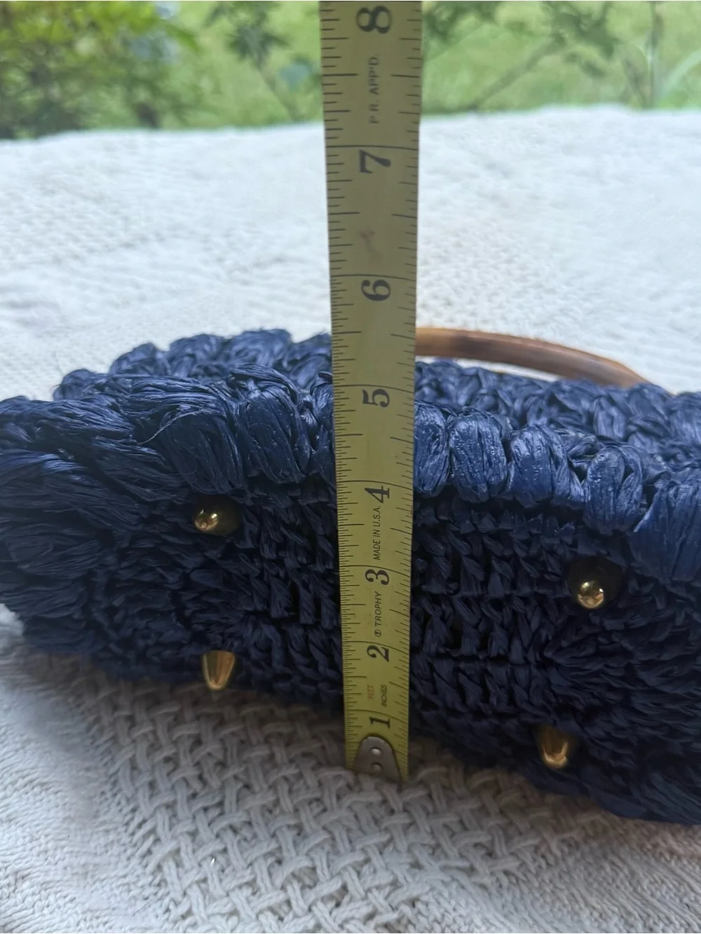 Vintage stylish navy