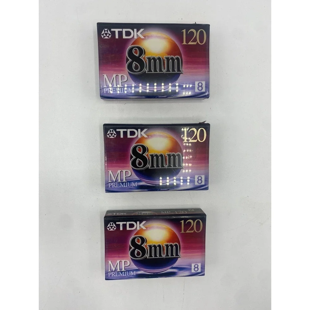 TDK 8MM‎ 120 minuet MP Premium - 4 pack - new sealed
