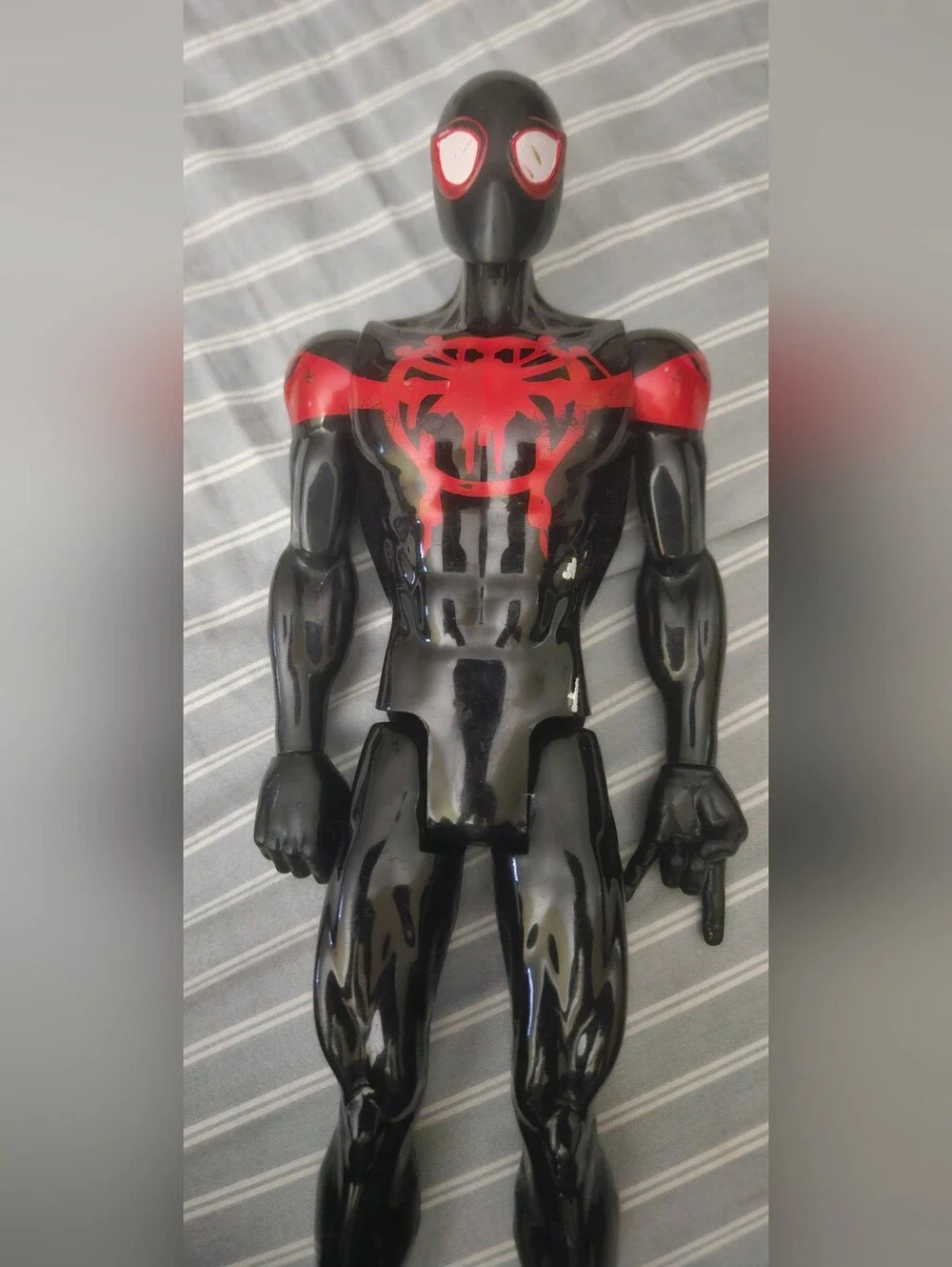 Spider-Man Miles Morales Black & Red Action Figure 12in