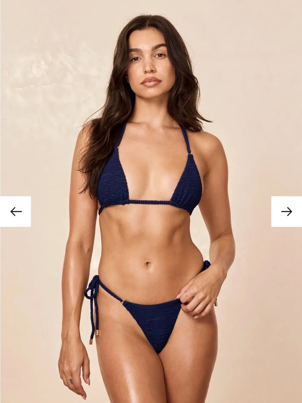Monday Hanalei bikini midnight crinkle