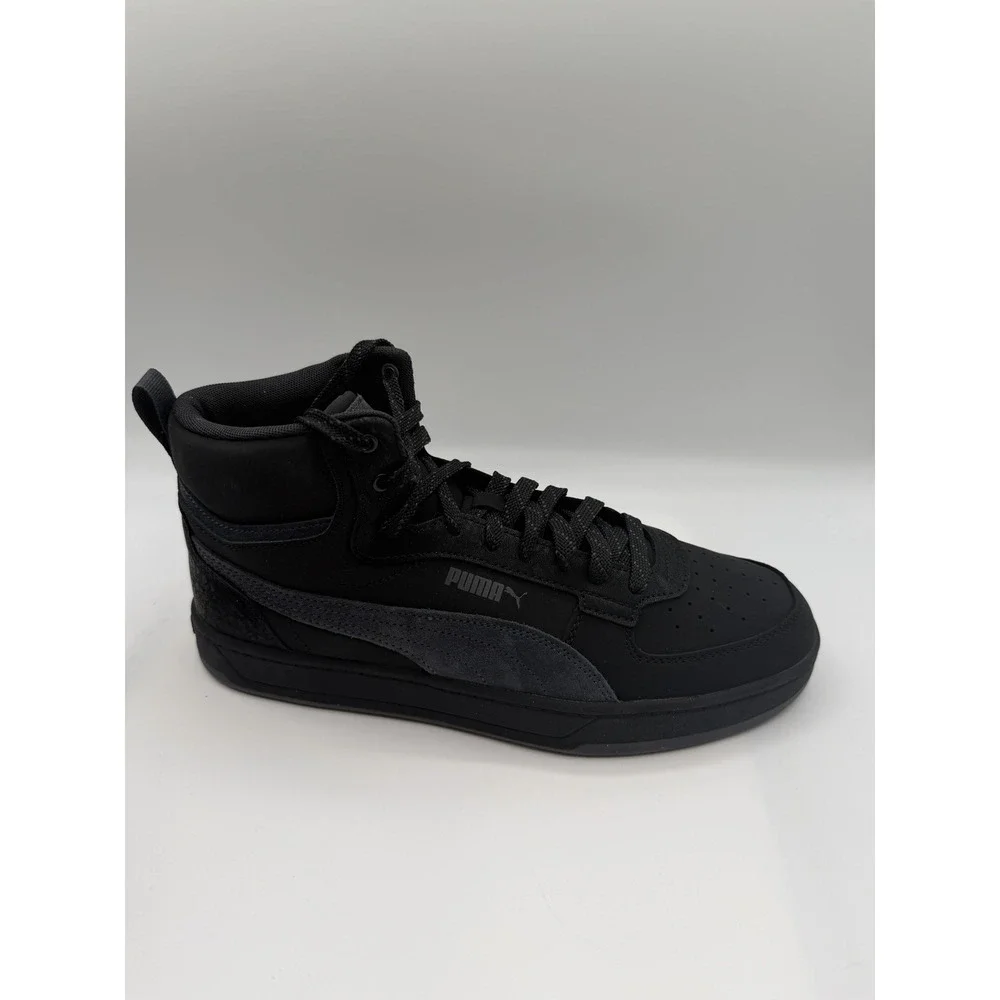 Puma Caven 2.0 Mid Buck Mix Sneaker, Men's 8.5, EU 41, Black Gray,#399020-01