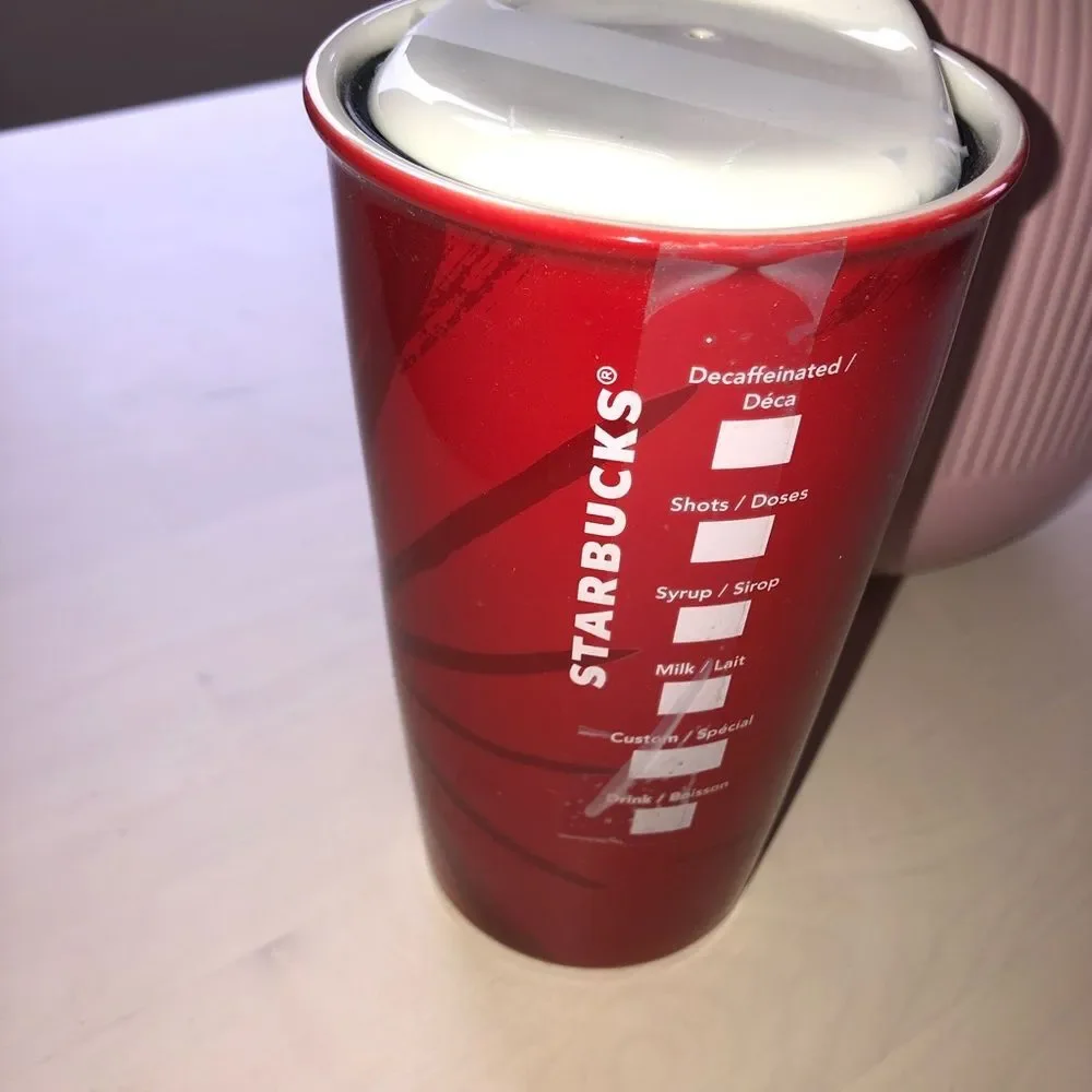 Starbucks red ceramic