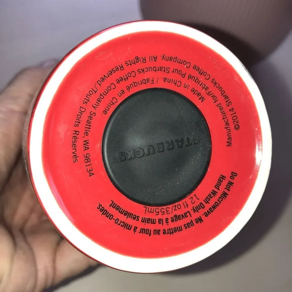 Starbucks red ceramic