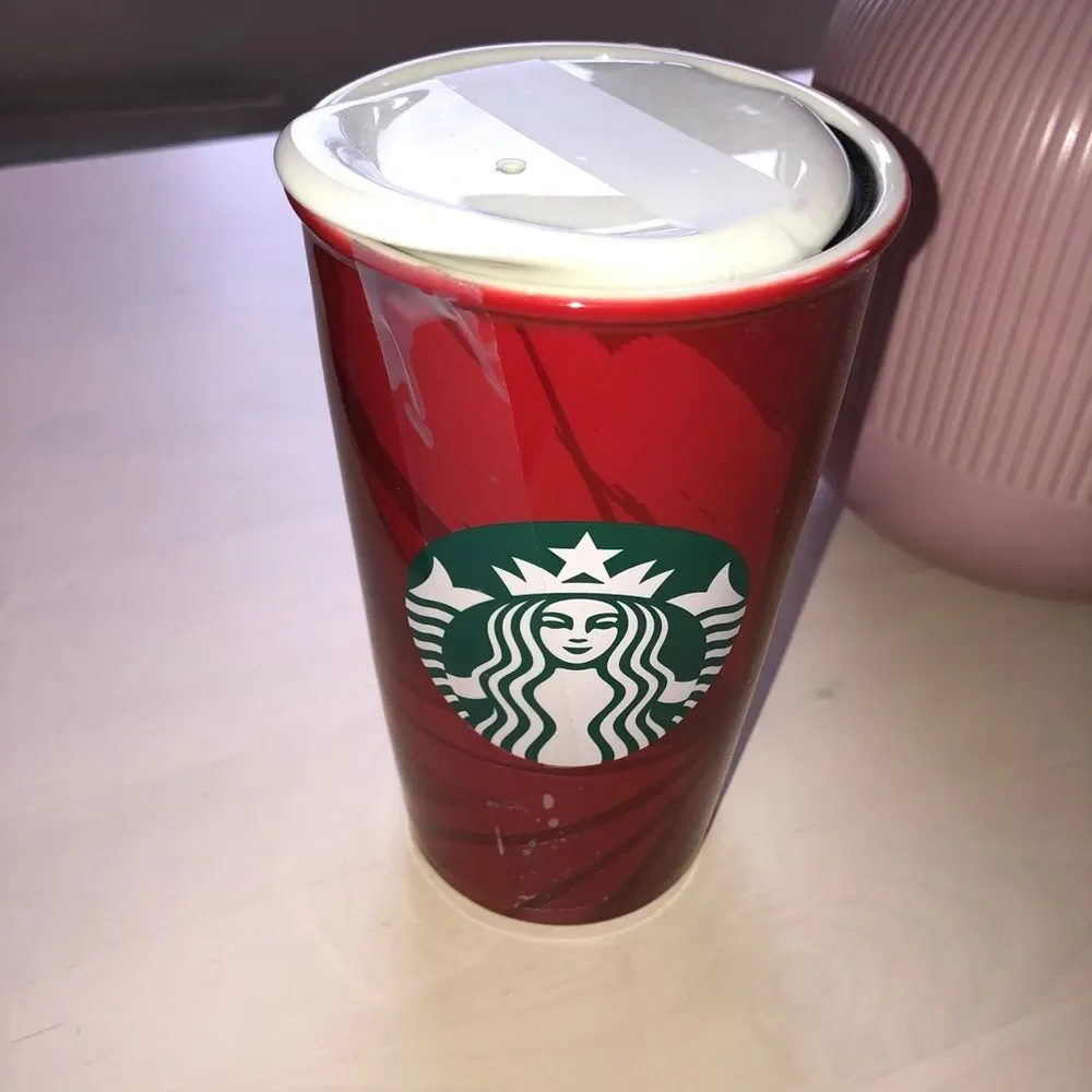 Starbucks red ceramic