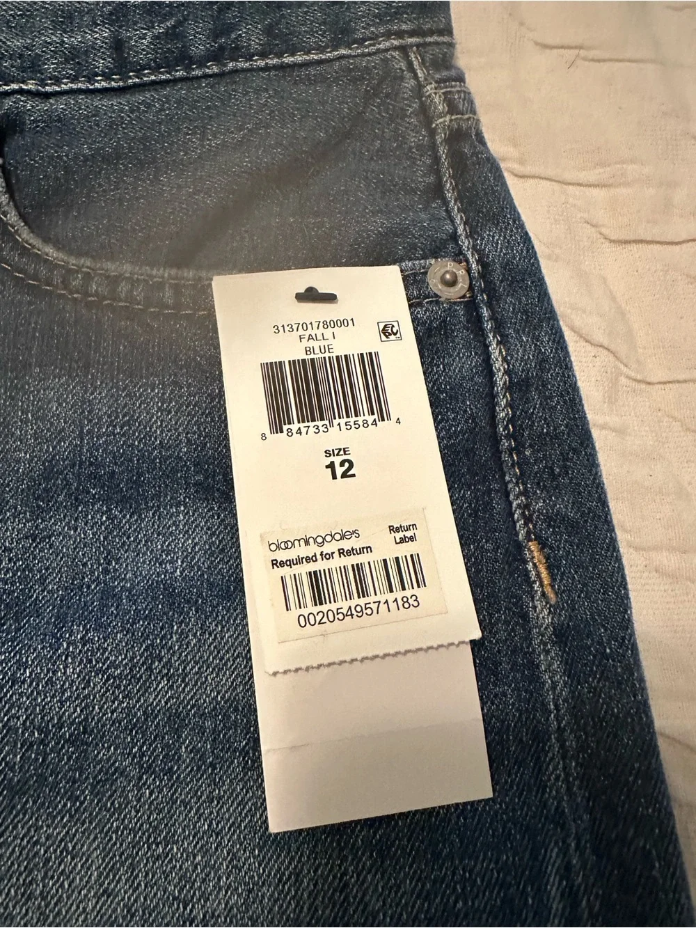 Bloomingdale's Blue Denim Kids Skirt with Tag