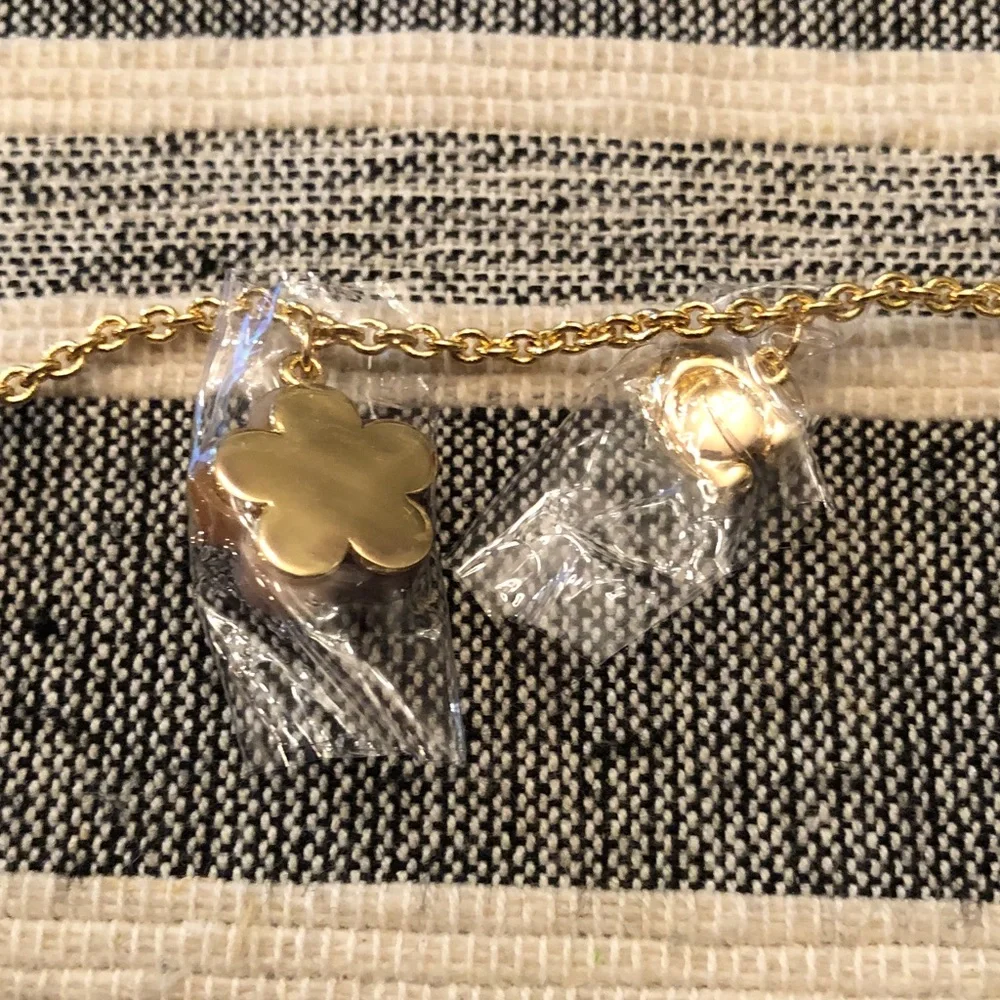 Authentic New on card COACH Gold-Tone Multi-Color Charm Necklace