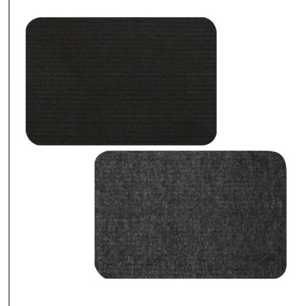 4 Small Door Mats‎ Area Rugs Black Reversible Floor Shoes Pet 24x16