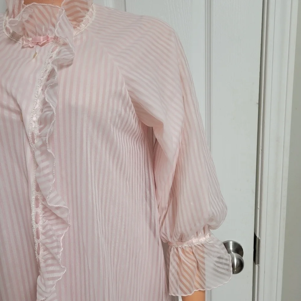 Vintage Cheoette Ruffled Nightgown.