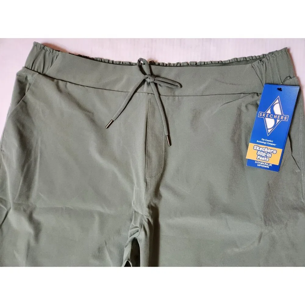 Skechers Olive Green Women's Pull-On Straight Leg Pants
