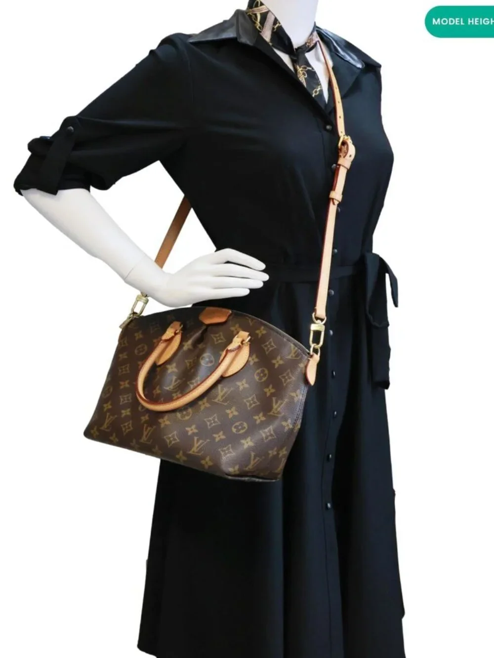Louis Vuitton  Boetie PM Monogram Canvas Satchel Shoulder Bag Brown