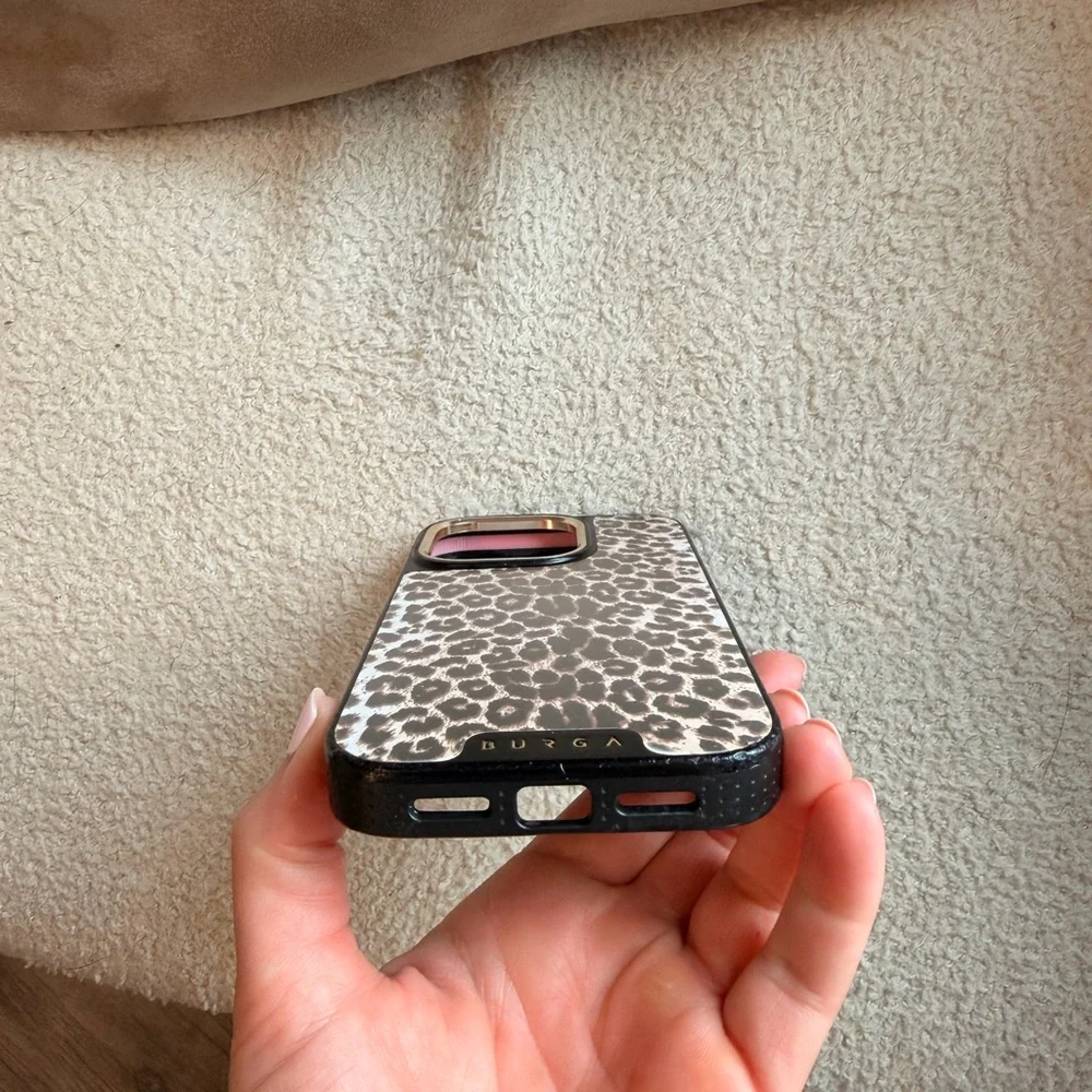 Burga Leopard Print Phone Case 14 PRO