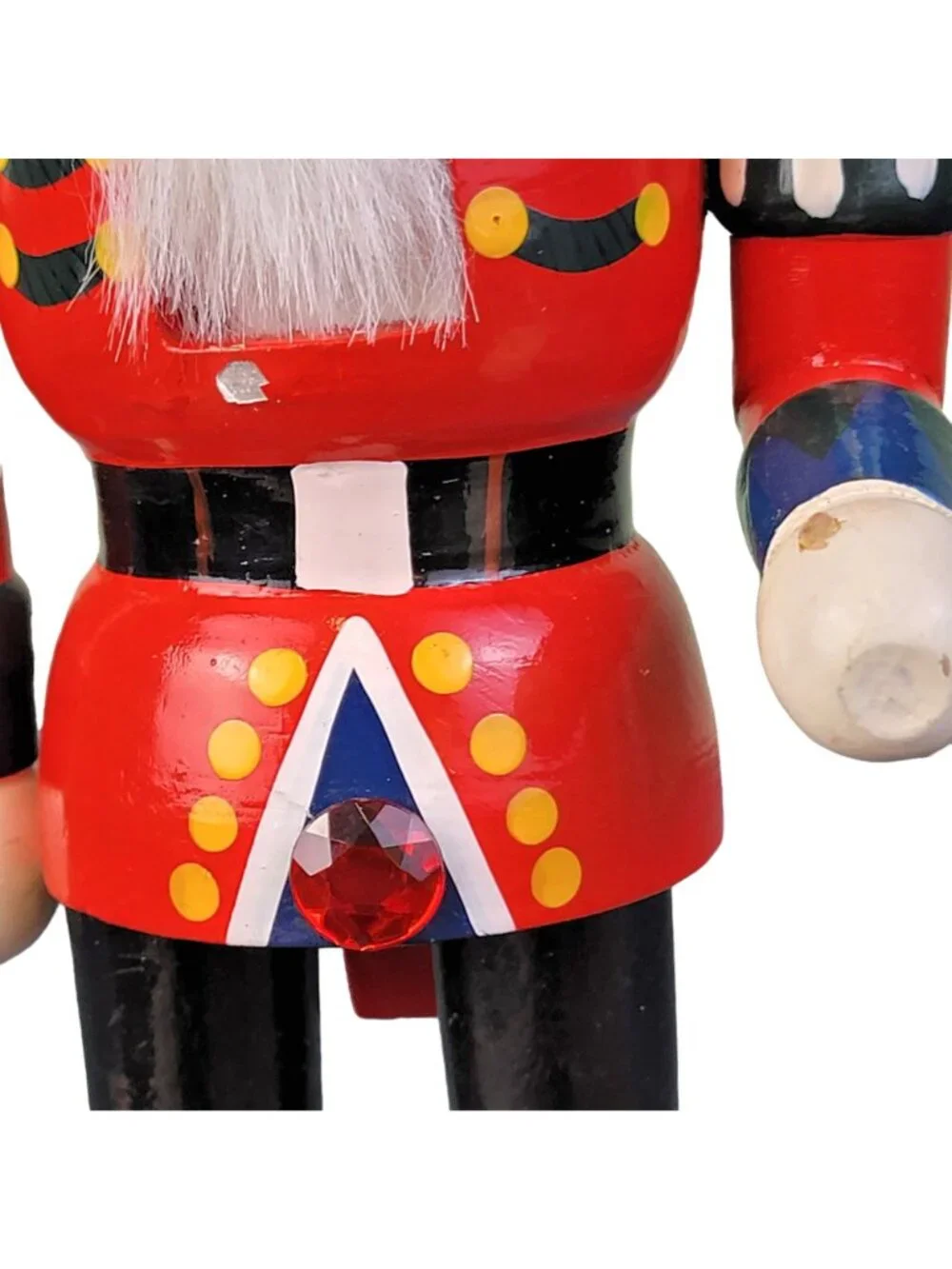 Colorful King Vintage 12 Inch Nutcracker Christmas Home Decor Holiday Jewel Blue