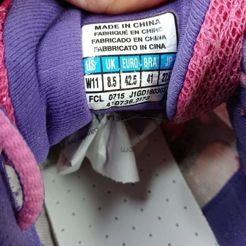 Mizuno Wave Rider 19 Womens Sz 11 Pink Purple Running Shoes J1GD160303 . 277.1pm