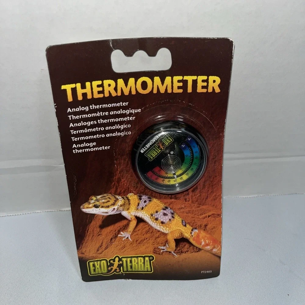 Exo Terra Reptile‎ Analogue Dial Thermometer Stick On