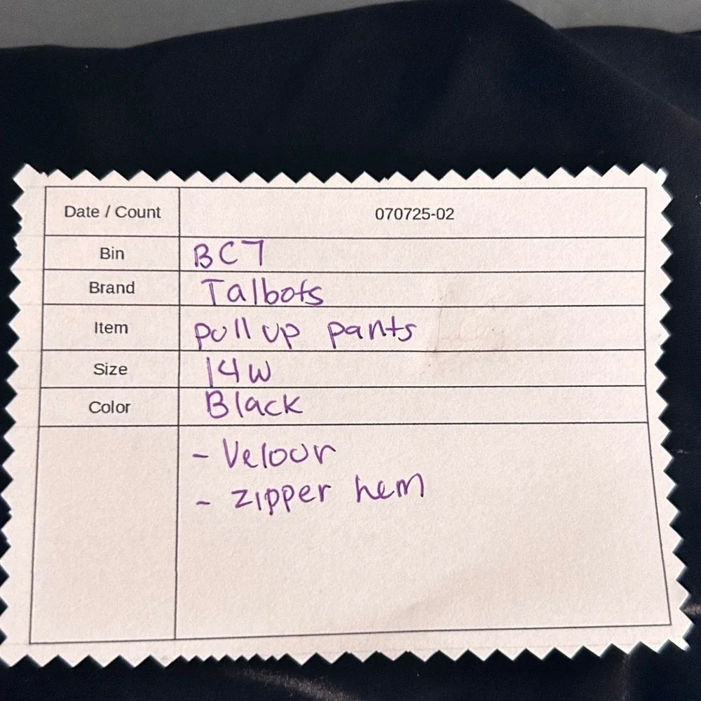 Talbots velvet pants