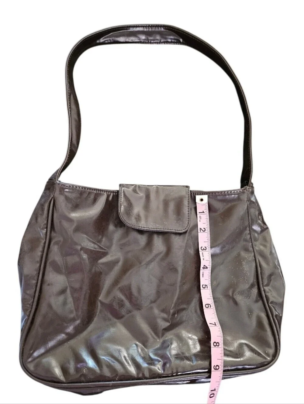 Vintage Chocolate Brown Leather Hobo Bag