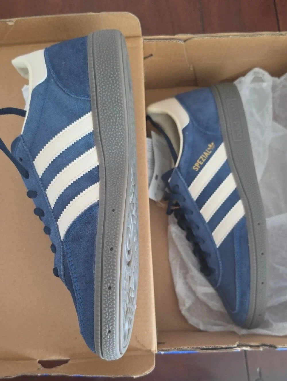 adidas Bright Blue Handball Spezial Shoe Box. Size US (W 9.5) (M8)