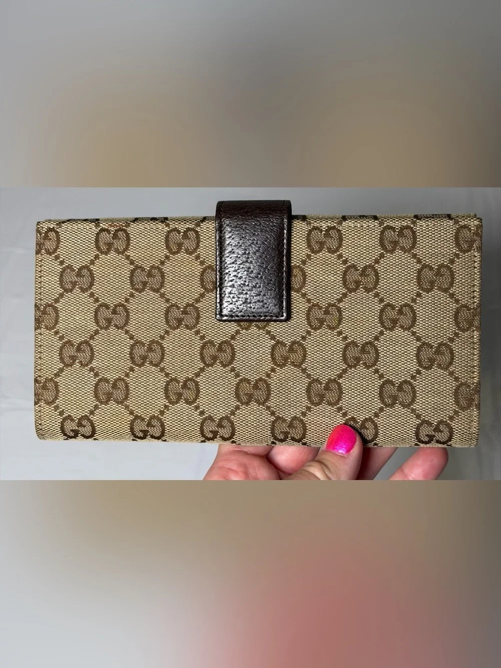 Gucci GG monogram eclipse continental wallet