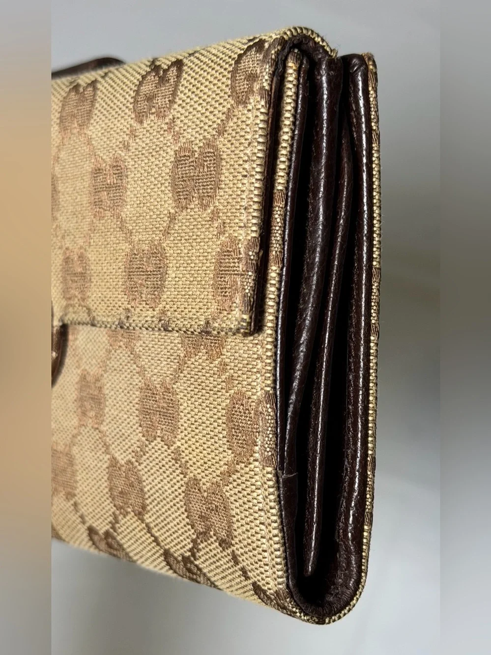 Gucci GG monogram eclipse continental wallet