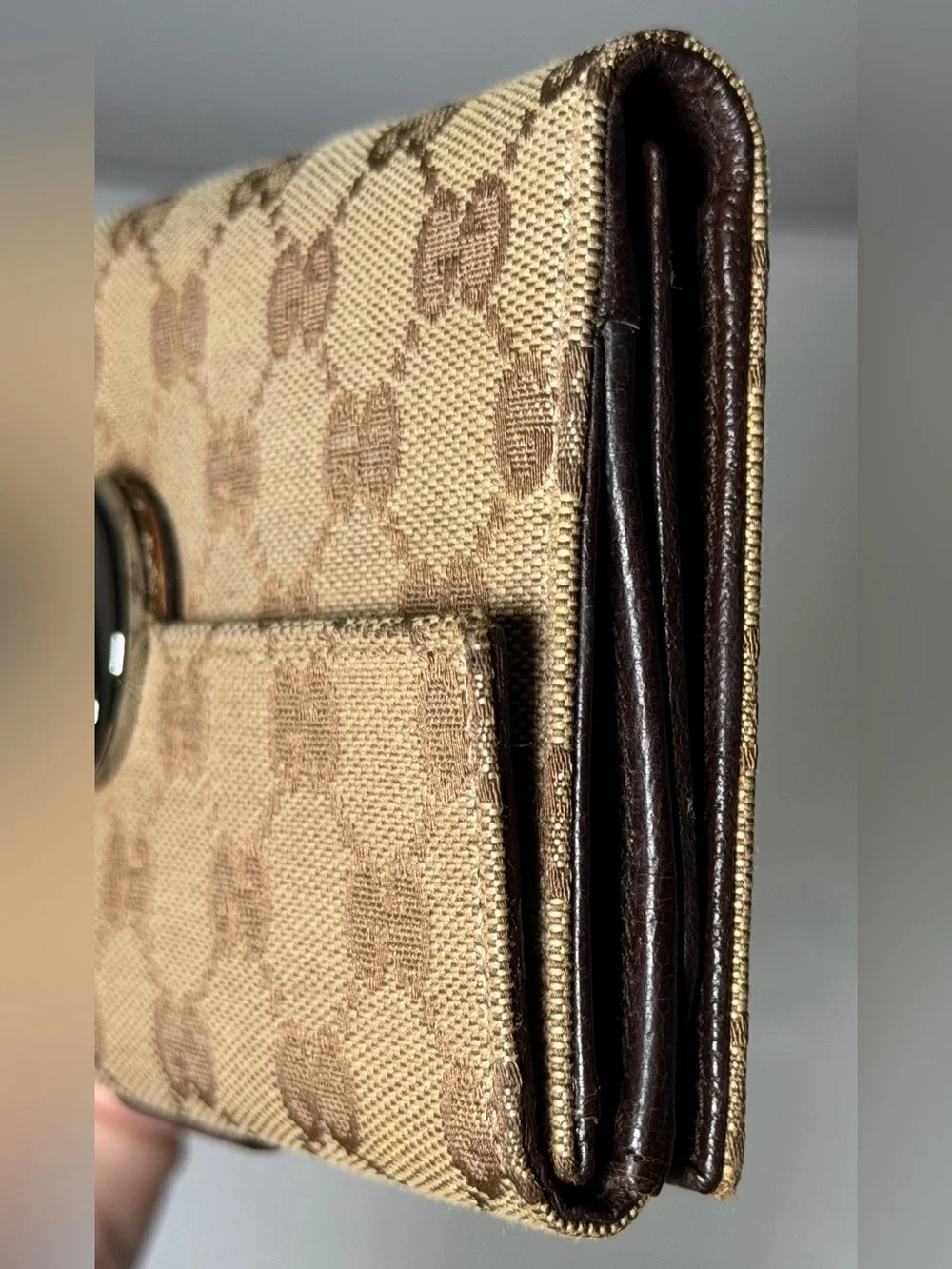 Gucci GG monogram eclipse continental wallet
