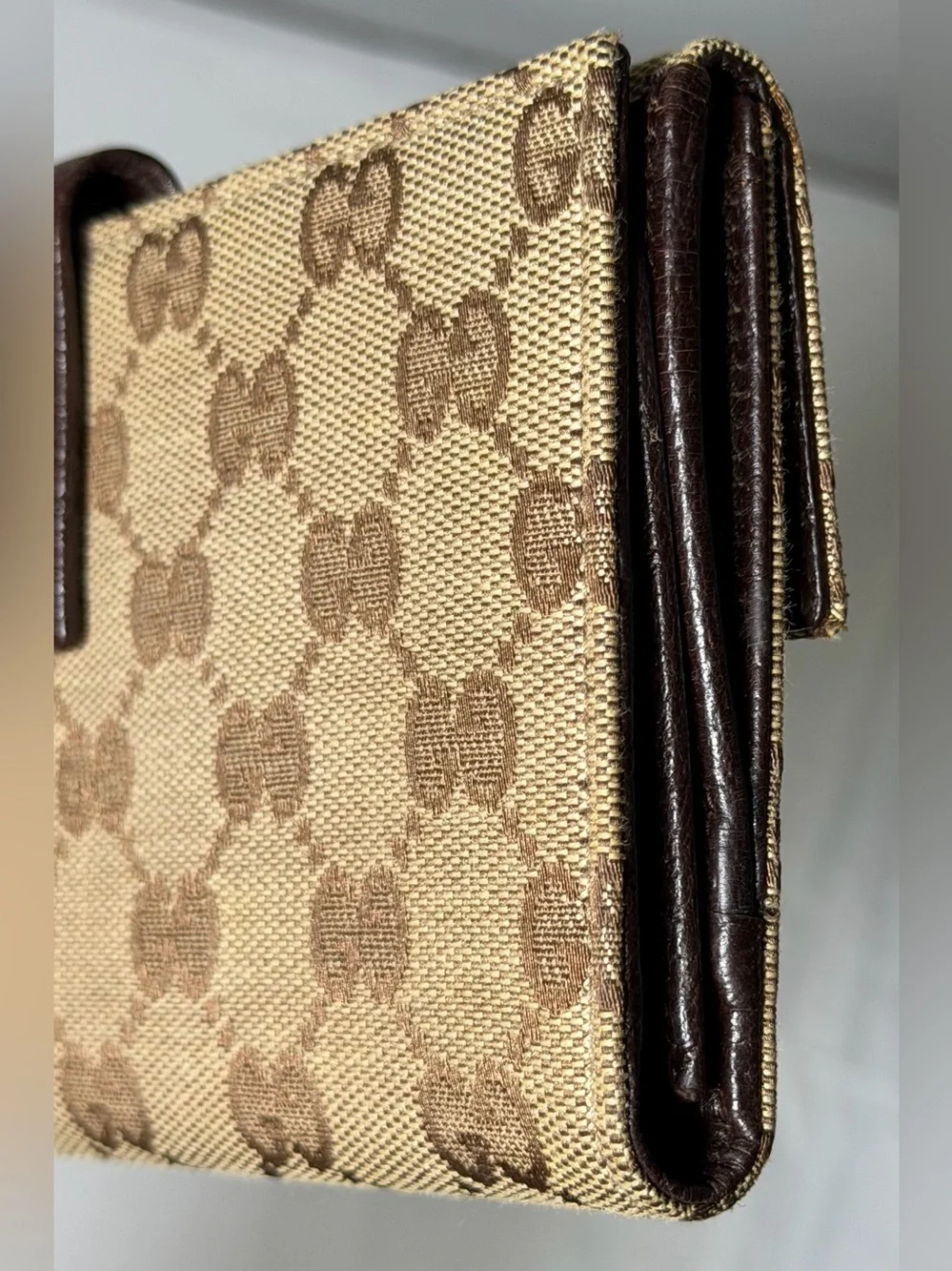 Gucci GG monogram eclipse continental wallet