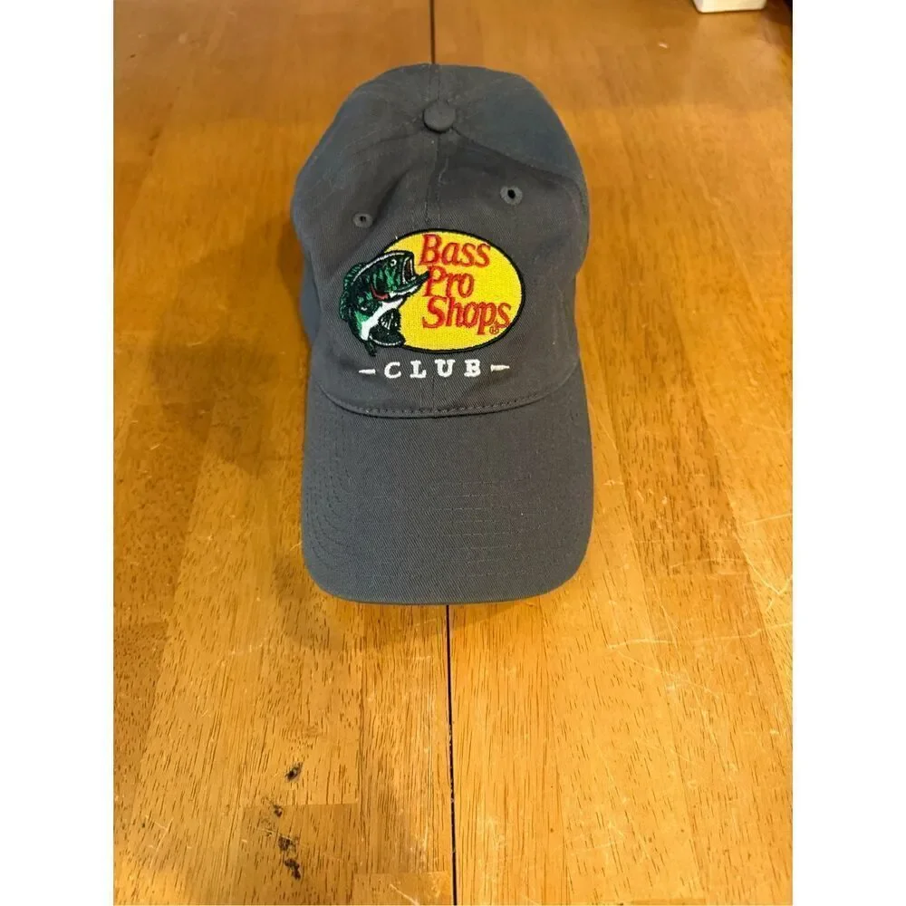 Bass Pro Shop Club Hat Cap Adult gray Adjustable Strap