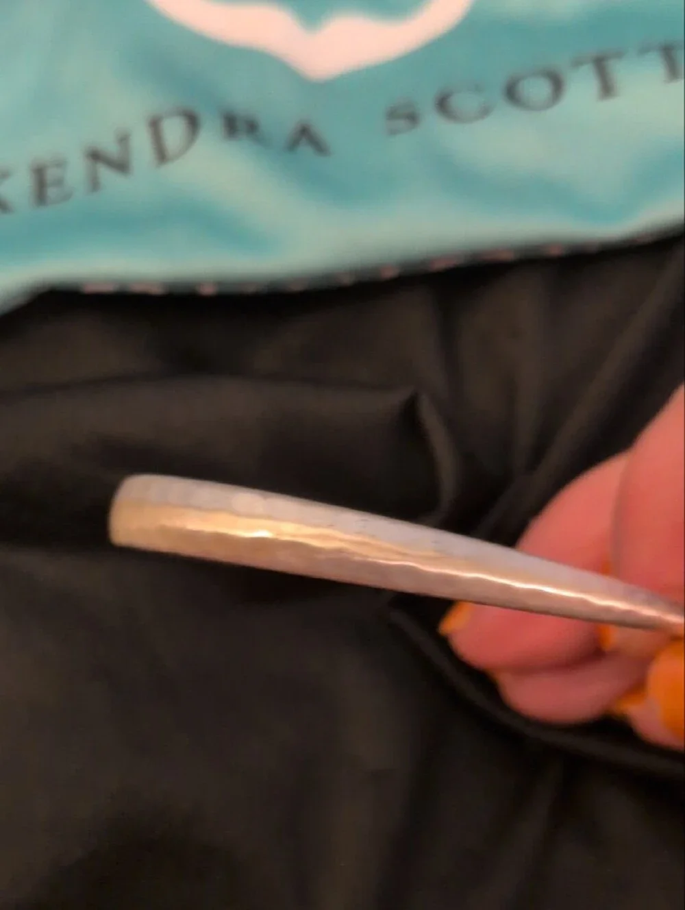 Kendra Scott polished silver