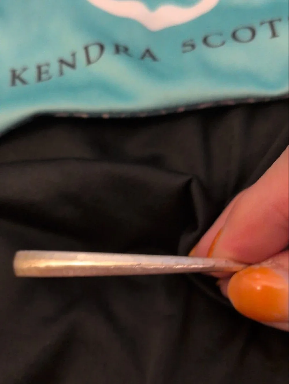 Kendra Scott polished silver