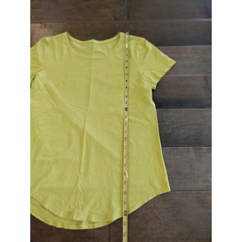 LULULEMON Women's EEUC Love bright yellow short-sleeve t-shirt tee - 4