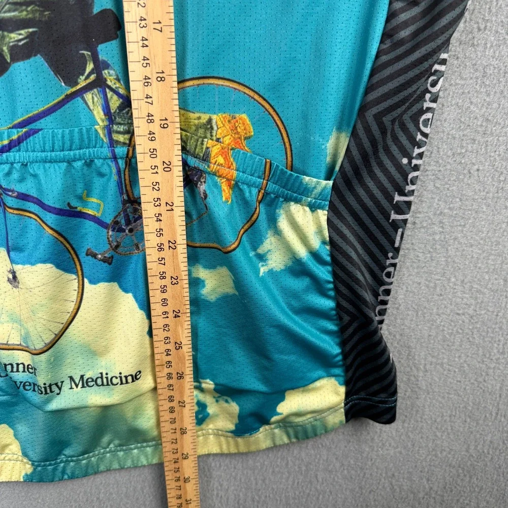 Primal El Tour De Tucson Cycling Jersey Mens XL Blue Short Sleeve Full Zip Bike