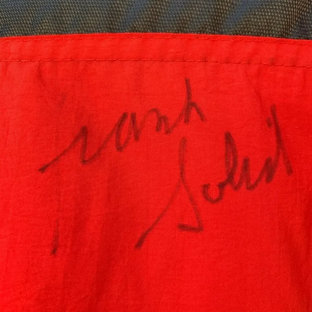 Vintage SIGNED Nebraska Huskers Starter Jacket Black Red College