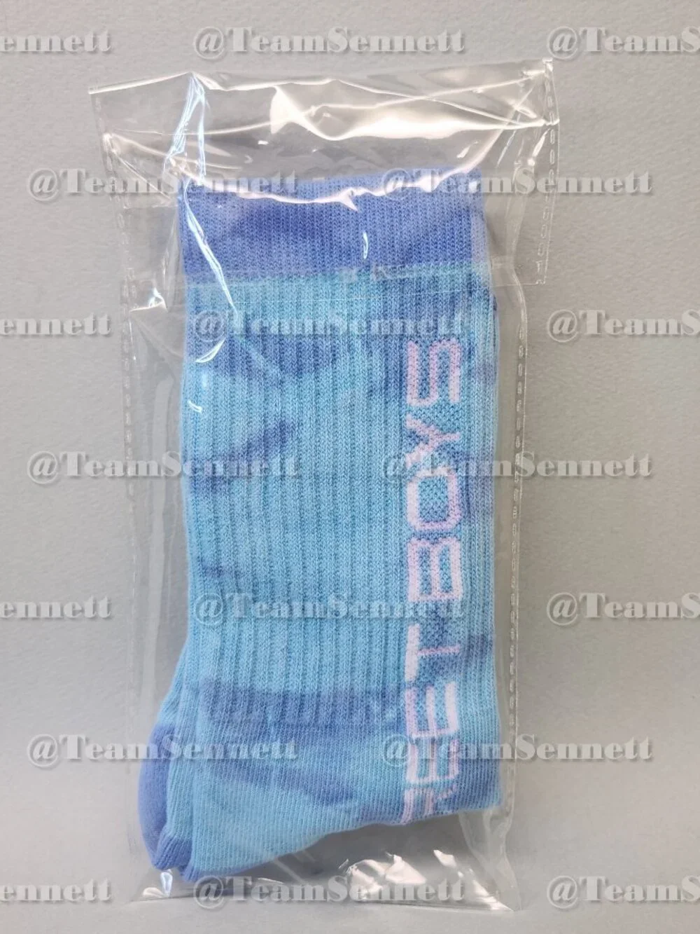 Backstreet Boys Blue Tie Dye Crew Socks // Into the Millennium Sphere Las Vegas