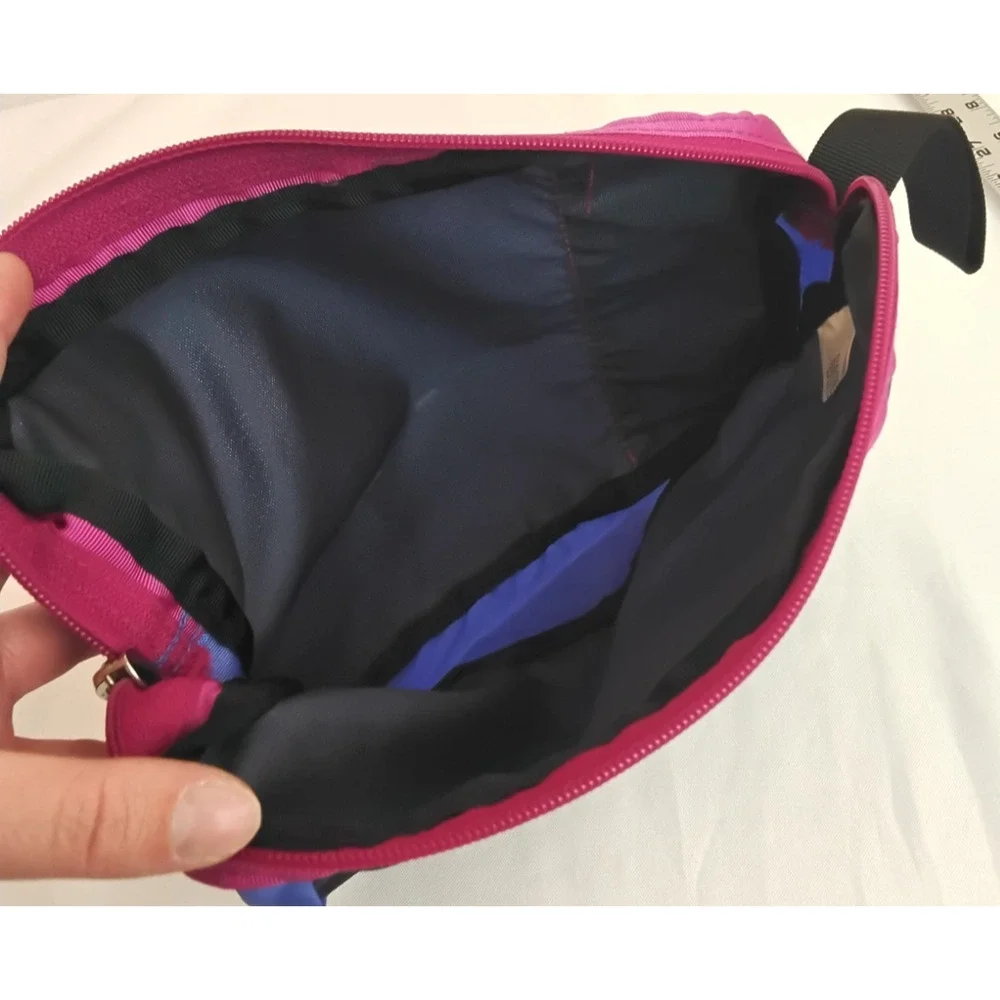 Sierra Designs Vintage Duffle Bag Color Block Purple W/ Matching Pouch #Z5794