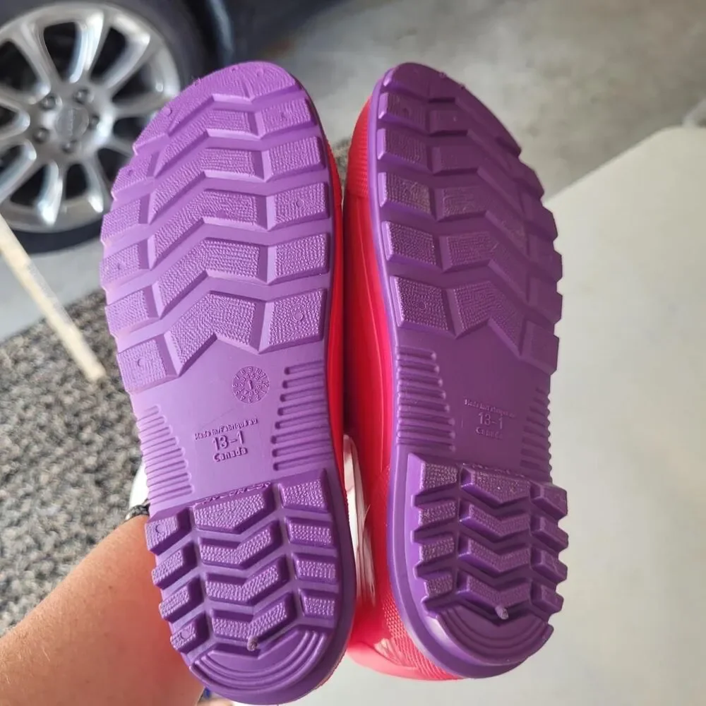 Wonder-nation Pink and Purple Boots 13/1
