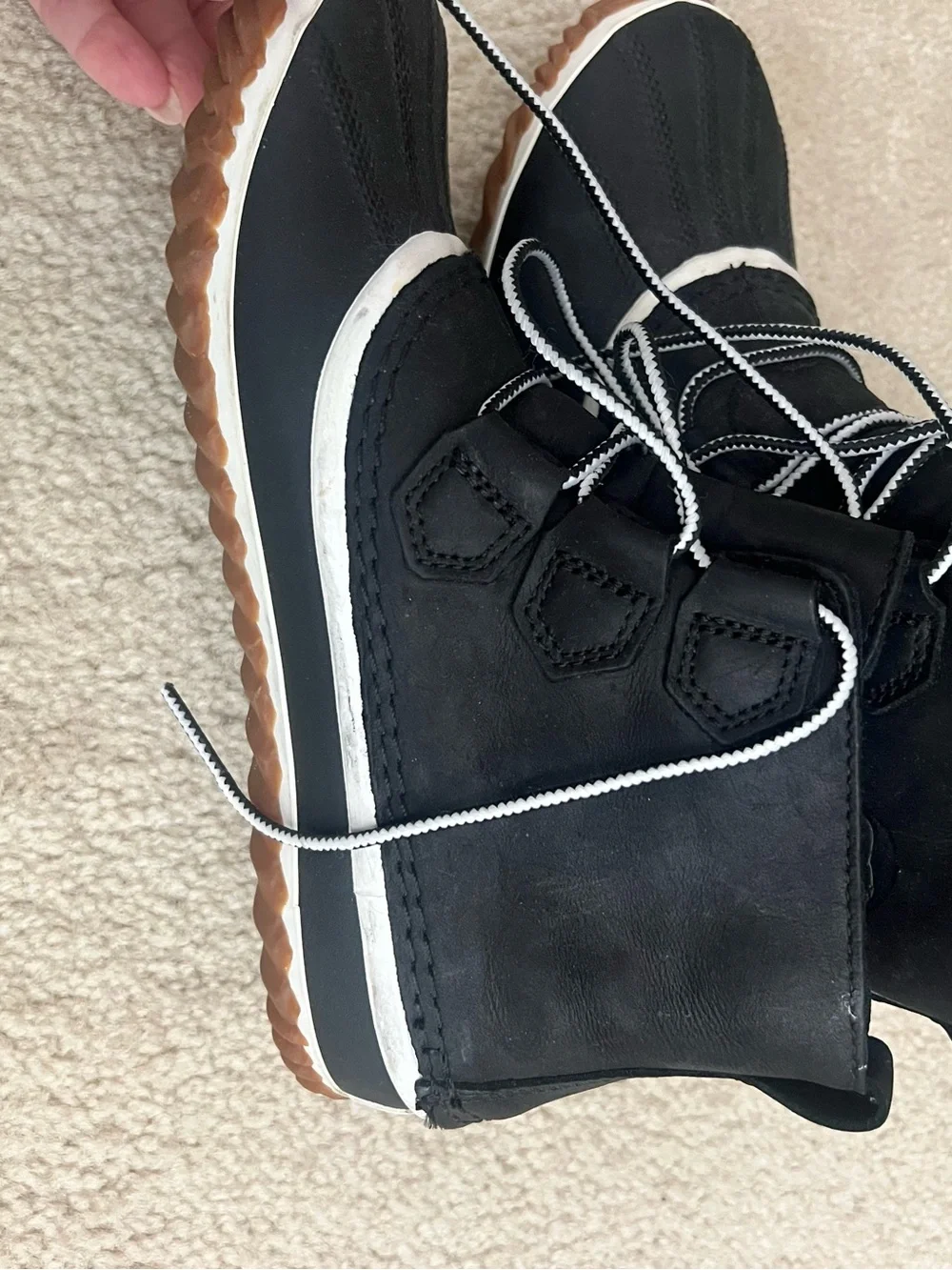 Sorel Black Lace-Up Boot Out N About