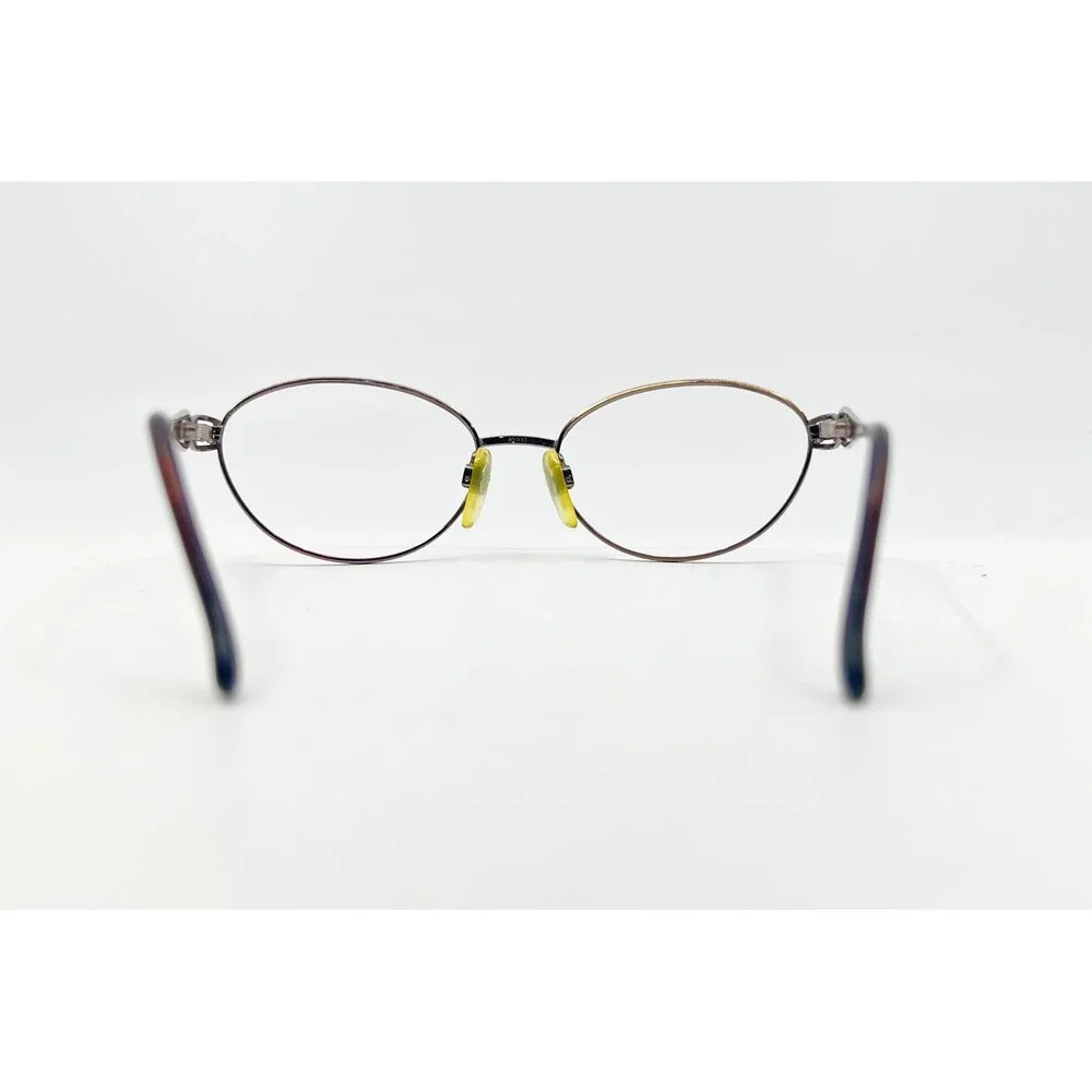 Anne Klein Eyeglasses Women Brown Oval K1010 53-17-130 Italy 53-17-130