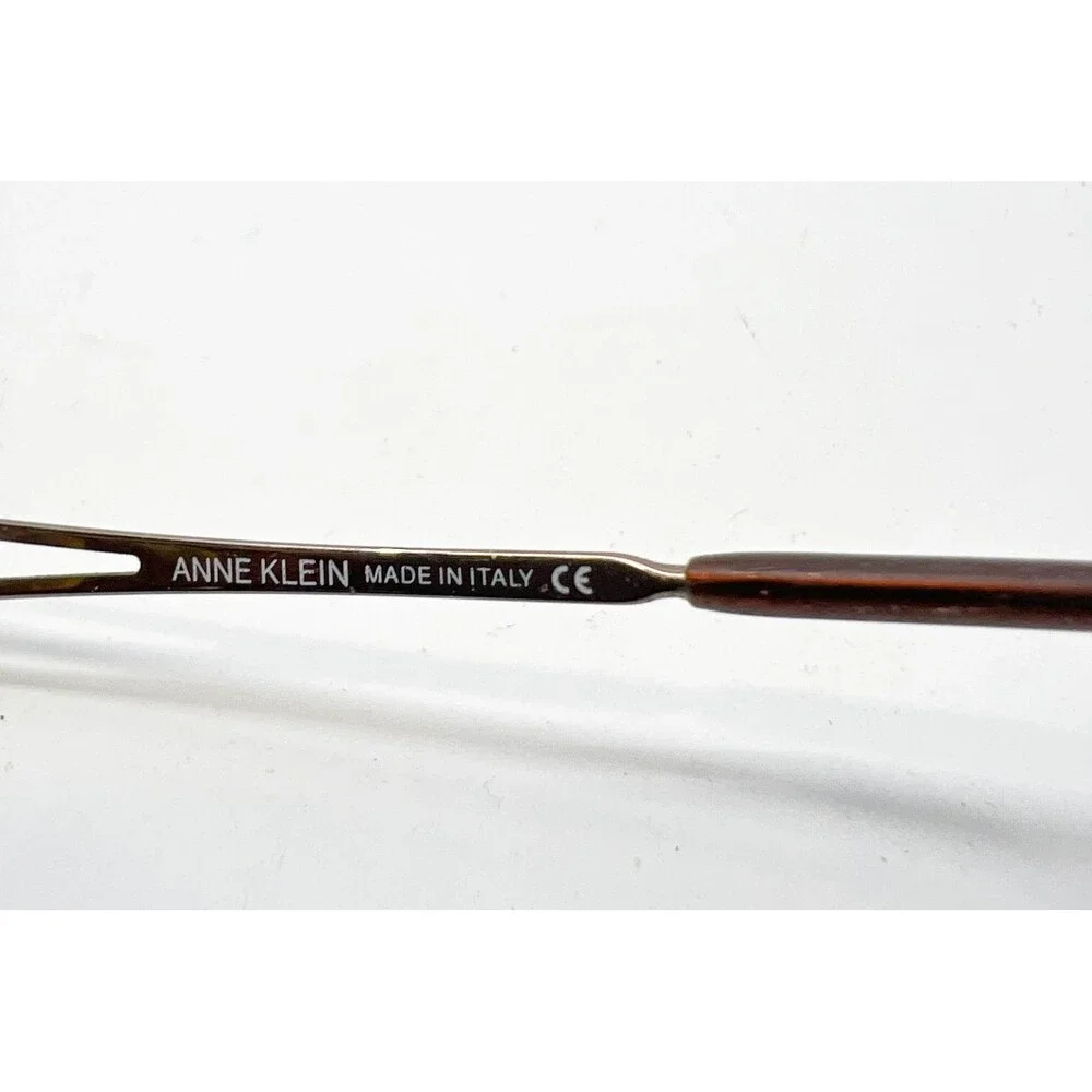 Anne Klein Eyeglasses Women Brown Oval K1010 53-17-130 Italy 53-17-130