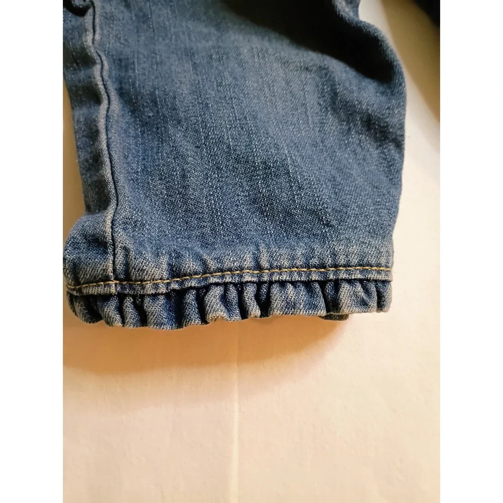 OshKosh Bgosh Denim Overalls Flower‎ Applique Kids 18 Months