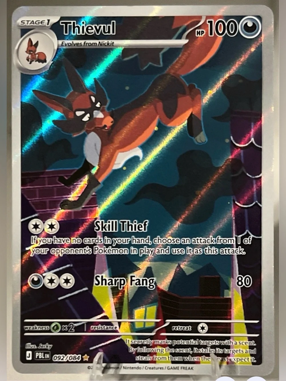 Pokémon TCG: Pitch Black - THIEVUL 092/084 NM